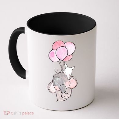 Cute Elephant Balloons Birthday Gift Coffee Mug