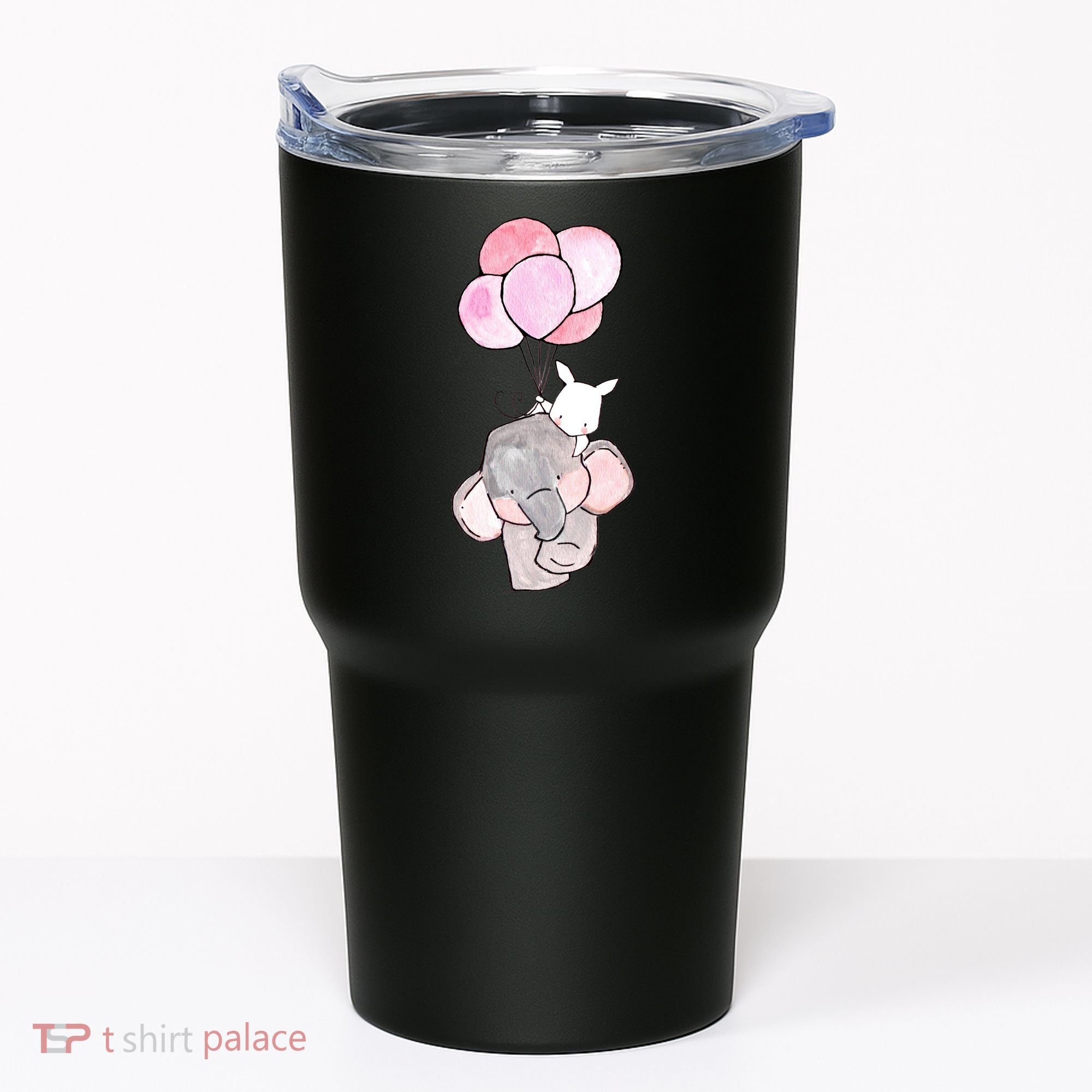 Cute Elephant Balloons Birthday Gift Tumbler