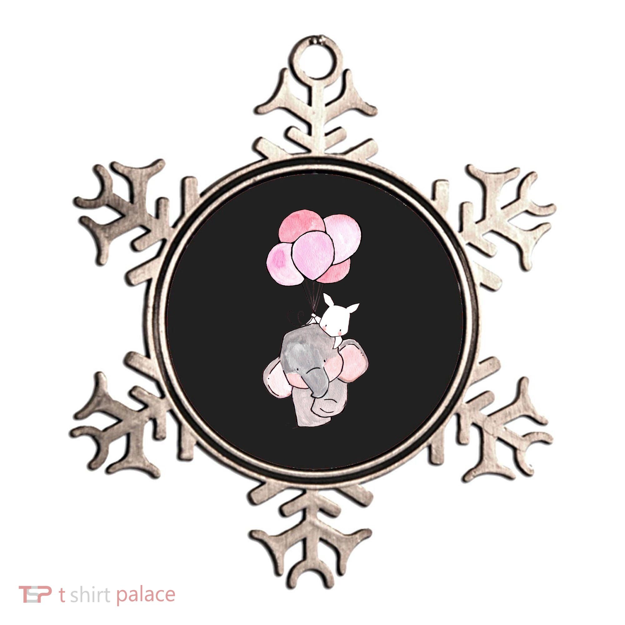 Cute Elephant Balloons Birthday Gift Ornament