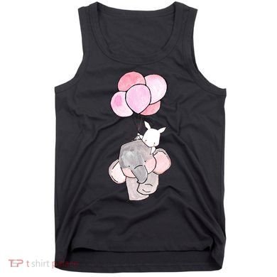 Cute Elephant Balloons Birthday Gift Tank Top