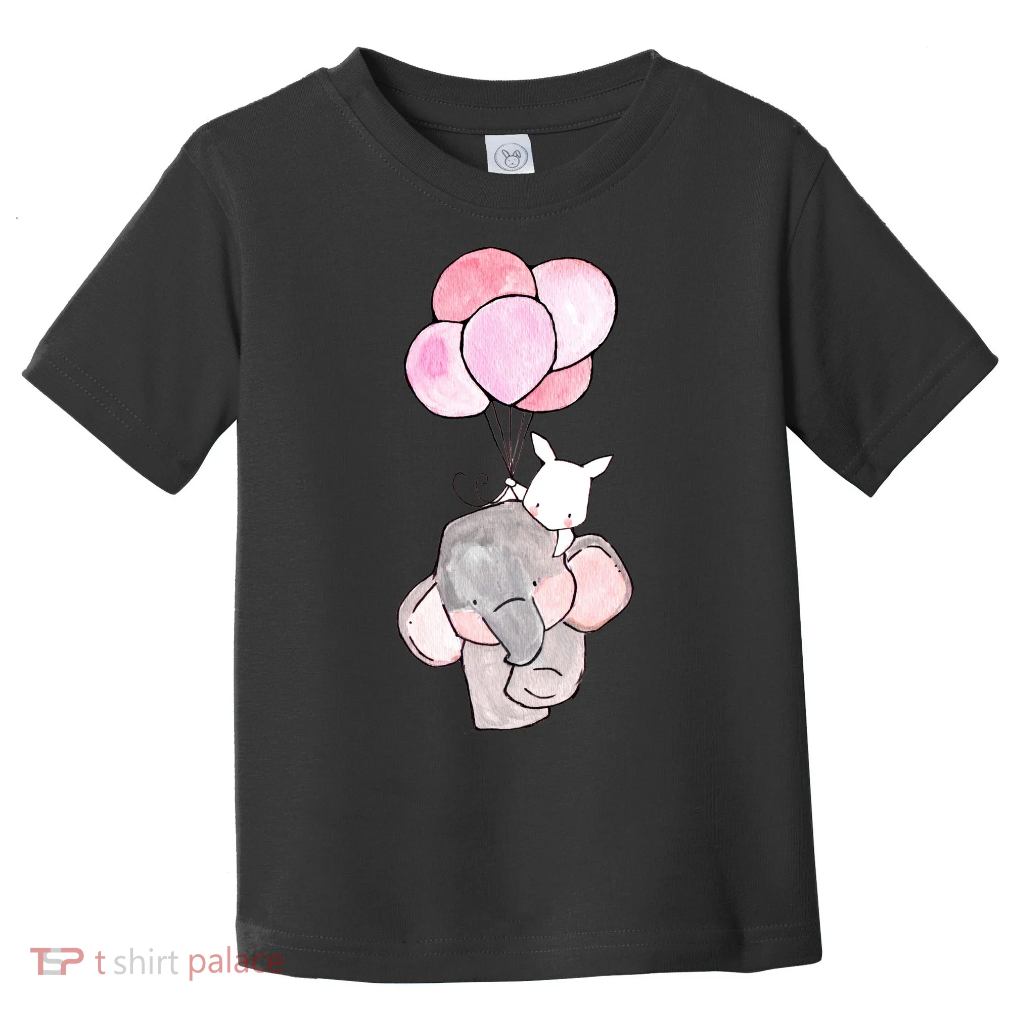 Cute Elephant Balloons Birthday Gift Toddler T-Shirt
