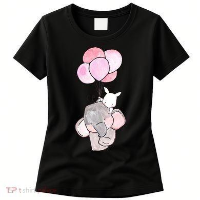 Cute Elephant Balloons Birthday Gift Women's T-Shirt