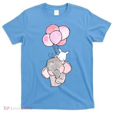 Cute Elephant Balloons Birthday Gift T-Shirt