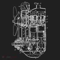 Car Engine Blueprint Car Auto Mechanic Garage Engineer Tumbler thumb 3