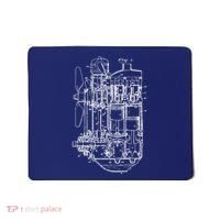 Car Engine Blueprint Car Auto Mechanic Garage Engineer Mousepad thumb 0