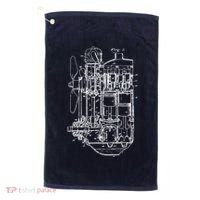 Car Engine Blueprint Car Auto Mechanic Garage Engineer Golf Towel thumb 0