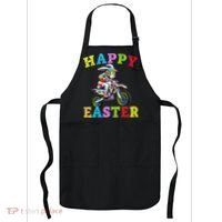 Cool Easter Bunny Motorcycle Happy Easter Day Bike Rider Apron thumb 0