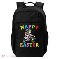 Cool Easter Bunny Motorcycle Happy Easter Day Bike Rider Backpack thumb 0