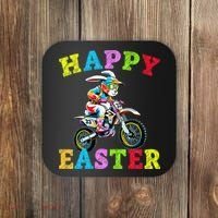 Cool Easter Bunny Motorcycle Happy Easter Day Bike Rider Coaster thumb 0