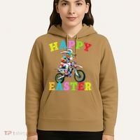 Cool Easter Bunny Motorcycle Happy Easter Day Bike Rider Hoodie thumb 5