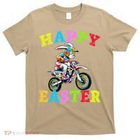 Cool Easter Bunny Motorcycle Happy Easter Day Bike Rider T-Shirt thumb 0