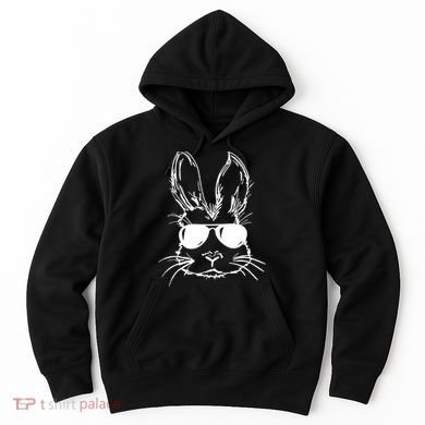 Cool Easter Bunny Sunglass Hoodie