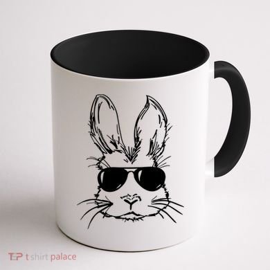 Cool Easter Bunny Sunglass Coffee Mug back