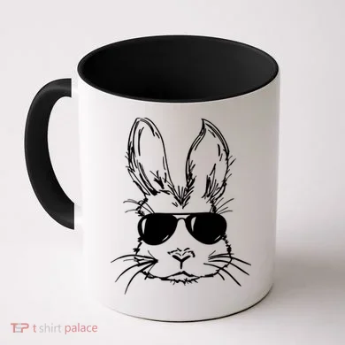 Cool Easter Bunny Sunglass Coffee Mug