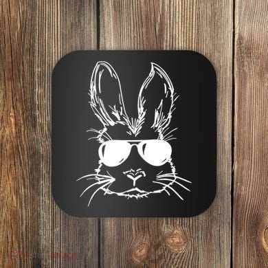 Cool Easter Bunny Sunglass Coaster