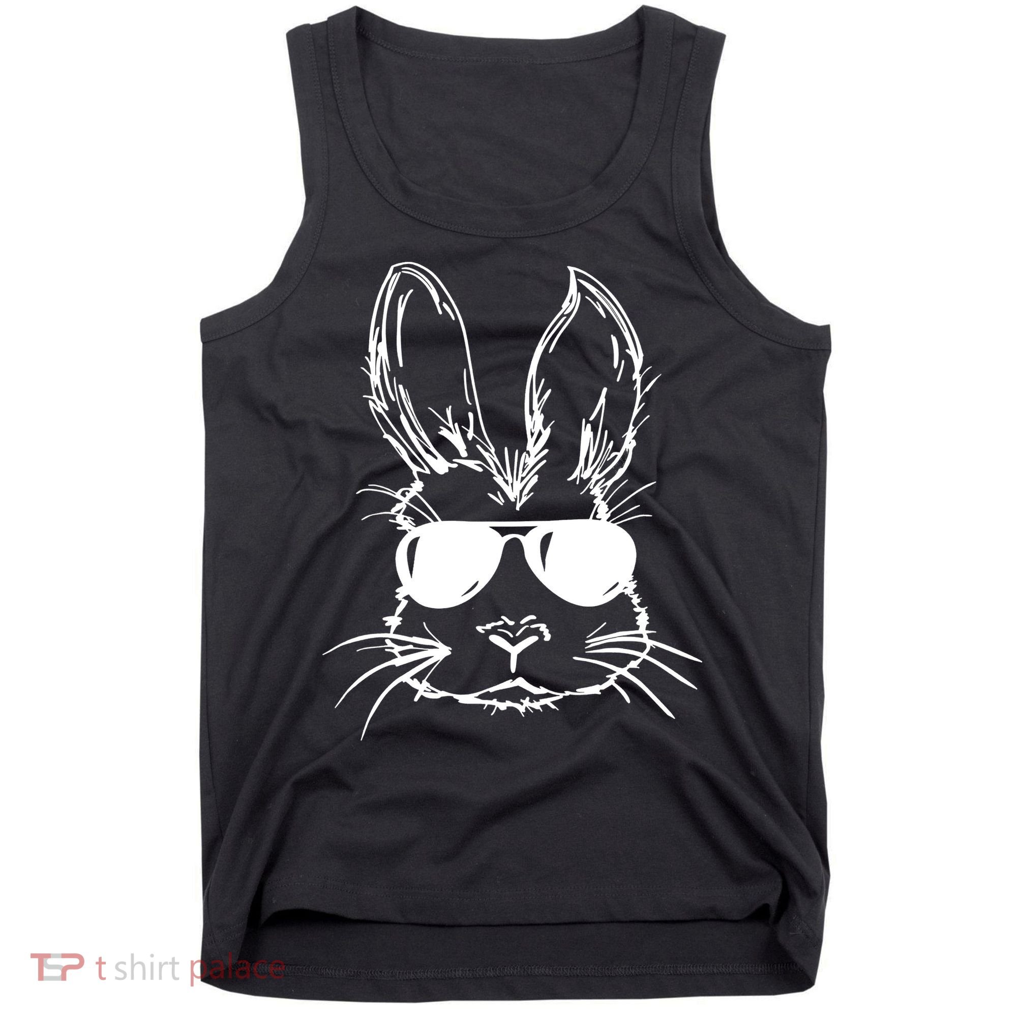 Cool Easter Bunny Sunglass Tank Top
