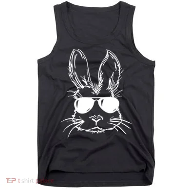 Cool Easter Bunny Sunglass Tank Top