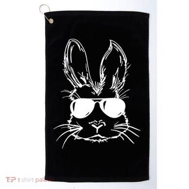Cool Easter Bunny Sunglass Golf Towel