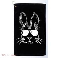 Cool Easter Bunny Sunglass Golf Towel thumb 0