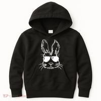 Cool Easter Bunny Sunglass Kids Hoodie thumb 0