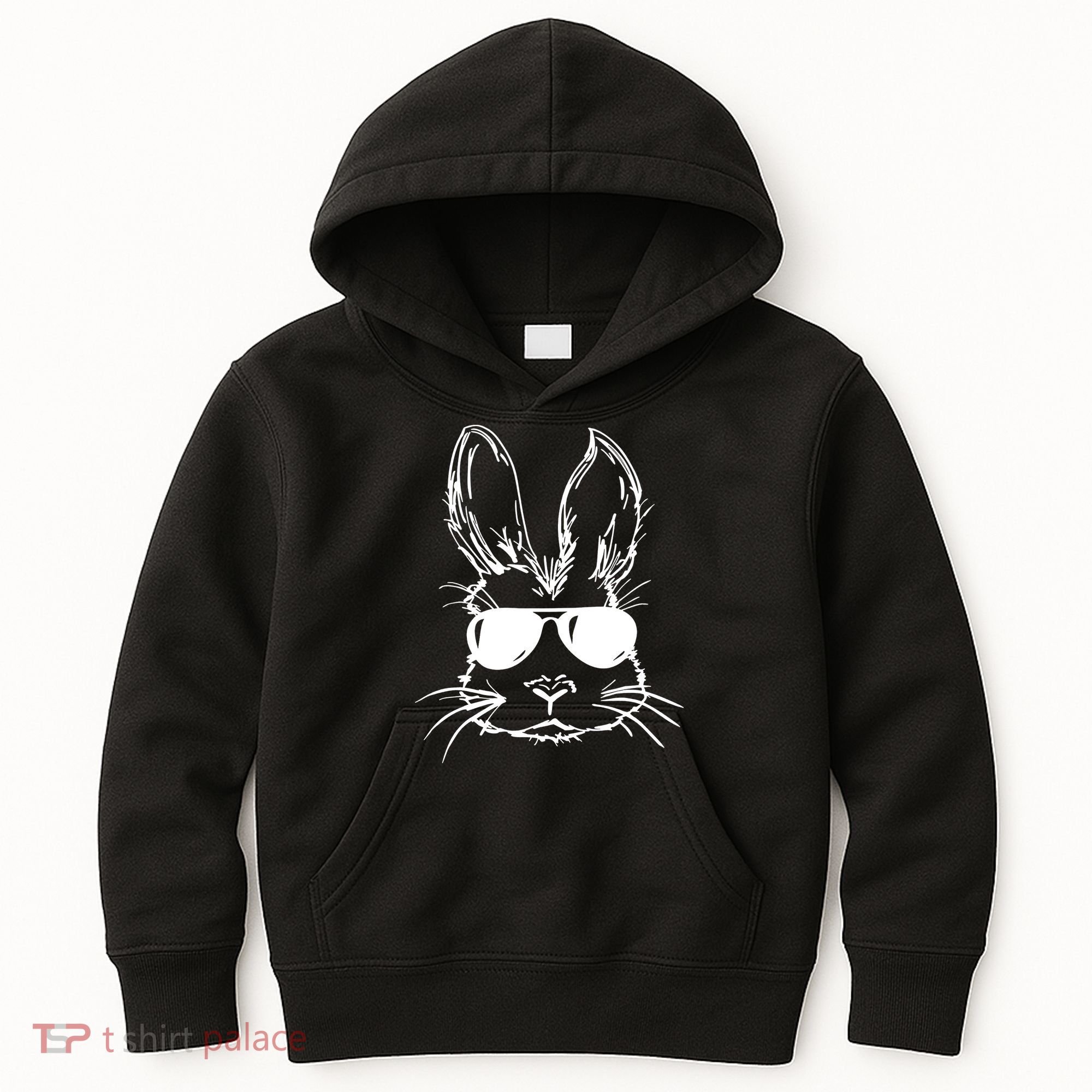 Cool Easter Bunny Sunglass Kids Hoodie