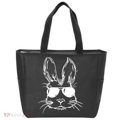 Cool Easter Bunny Sunglass Tote Bag