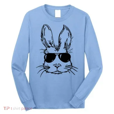 Cool Easter Bunny Sunglass Long Sleeve Shirt