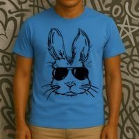 Cool Easter Bunny Sunglass T-Shirt thumb 3