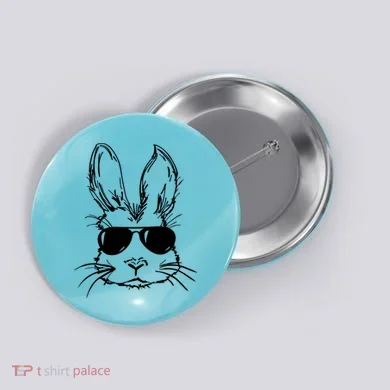 Cool Easter Bunny Sunglass Button