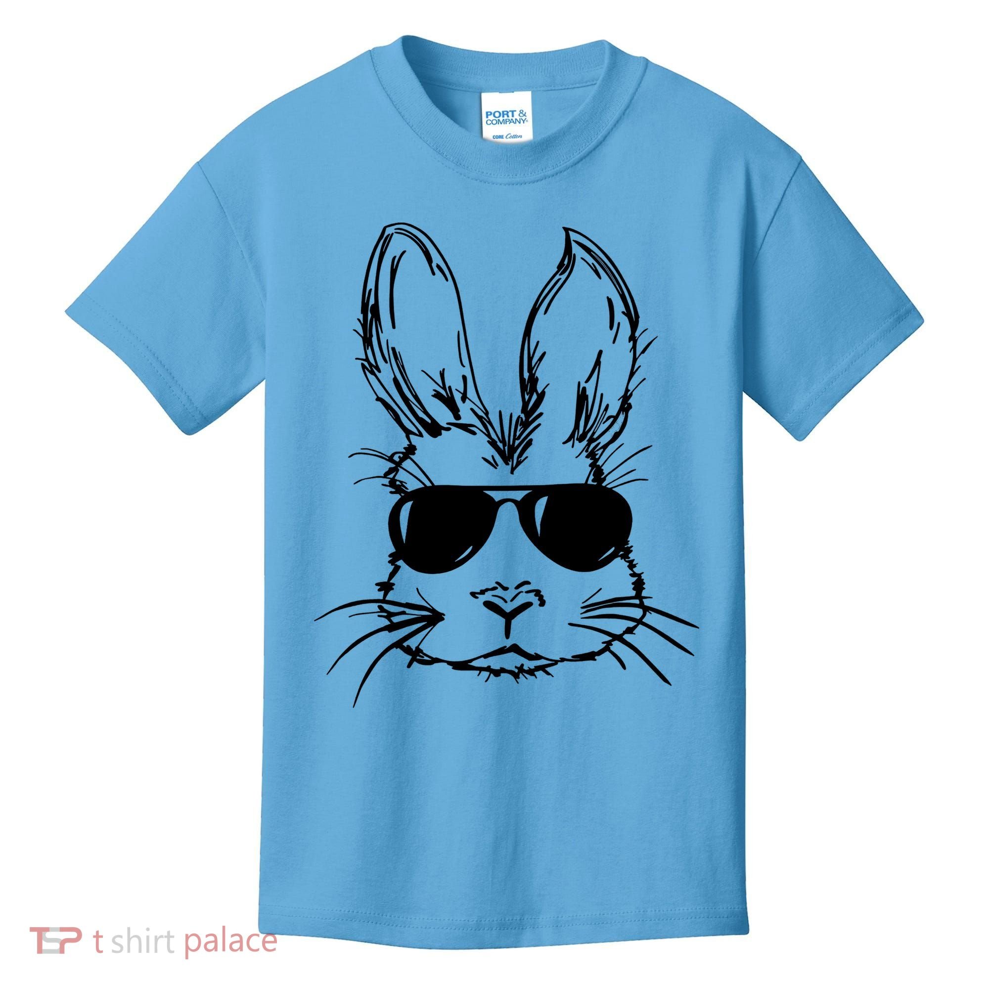 Cool Easter Bunny Sunglass Kids T-Shirt