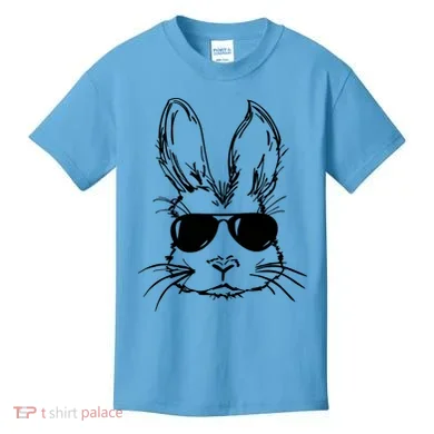 Cool Easter Bunny Sunglass Kids T-Shirt