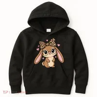 Cute Easter Bunny Kids Hoodie thumb 0