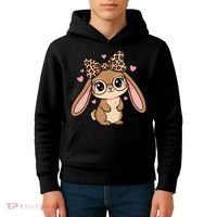 Cute Easter Bunny Kids Hoodie thumb 4