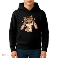 Cute Easter Bunny Kids Hoodie thumb 4