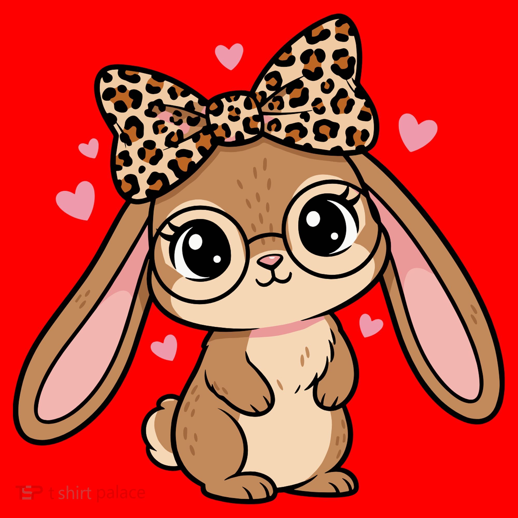 Cute Easter Bunny Santa Hat
