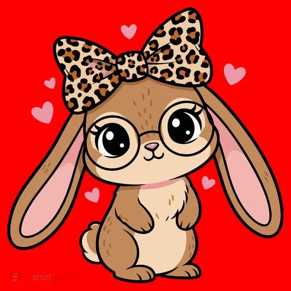 Cute Easter Bunny Santa Hat