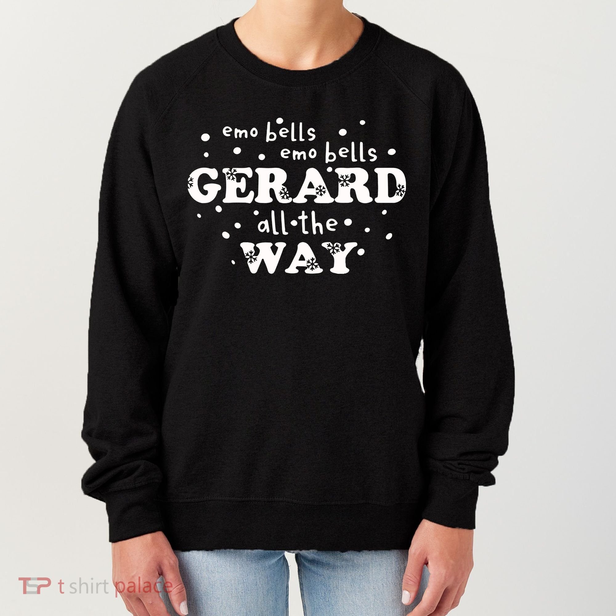 Christmas Emo Bells Emo Bells Gerard All The Way Women's Sweatshirt
