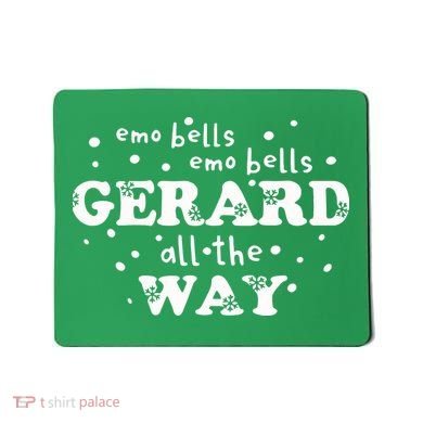 Christmas Emo Bells Emo Bells Gerard All The Way Mousepad