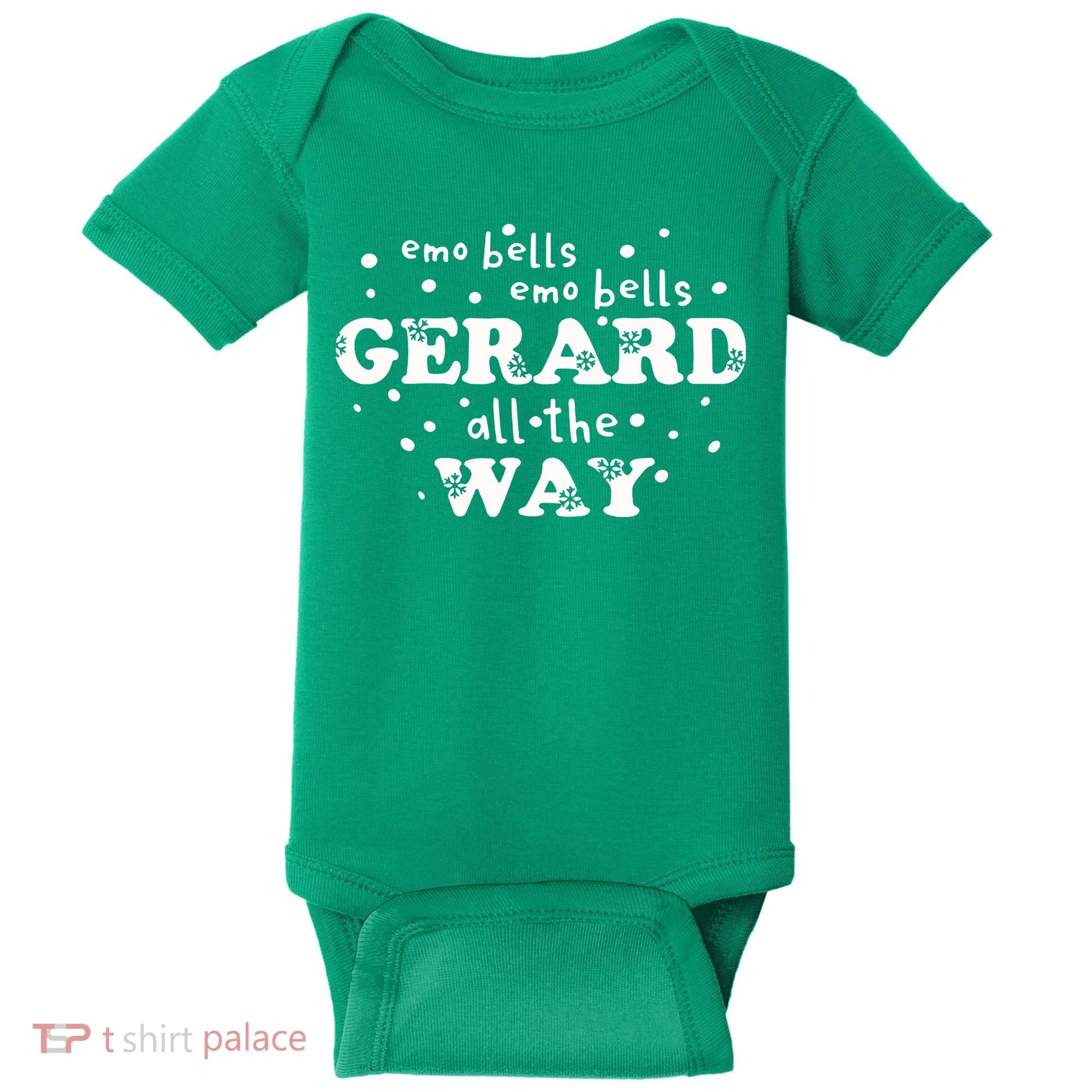Christmas Emo Bells Emo Bells Gerard All The Way Baby Bodysuit
