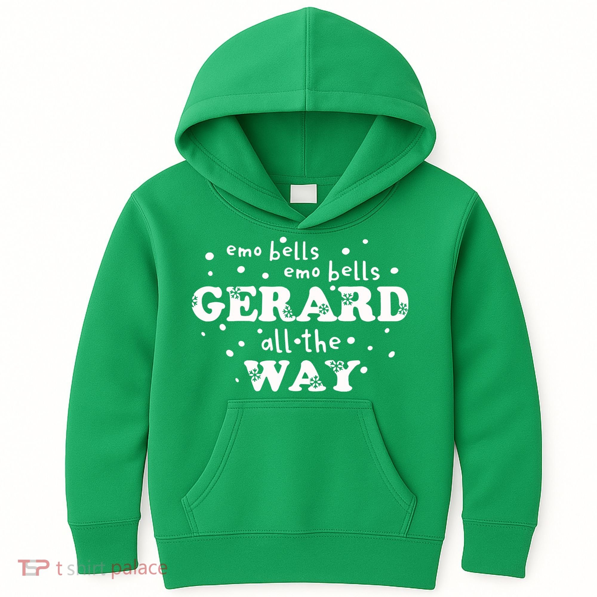 Christmas Emo Bells Emo Bells Gerard All The Way Kids Hoodie