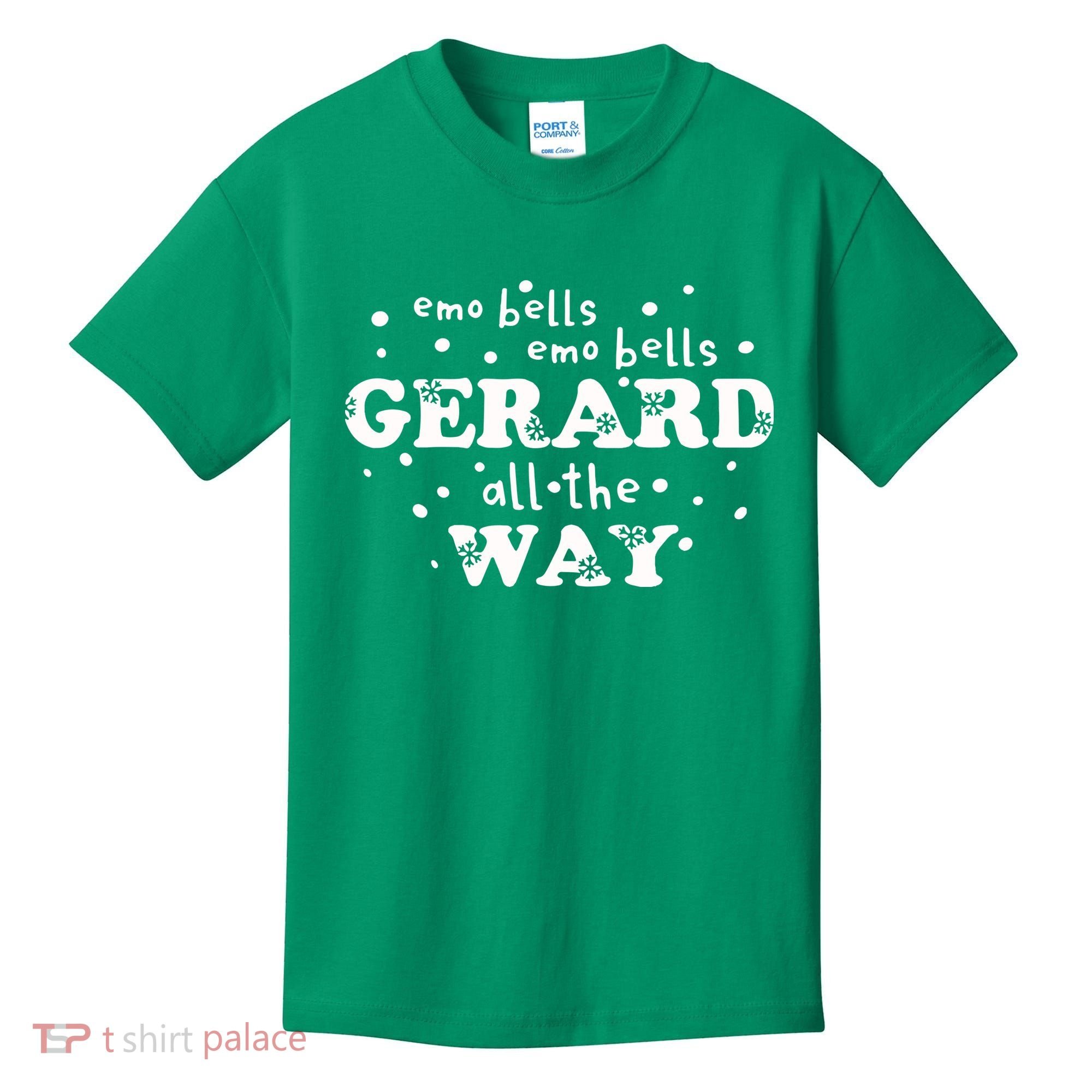 Christmas Emo Bells Emo Bells Gerard All The Way Kids T-Shirt
