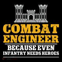 Combat Engineer Because Even Infantry Needs Heroes Women's Hoodie thumb 2