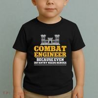 Combat Engineer Because Even Infantry Needs Heroes Toddler T-Shirt thumb 2