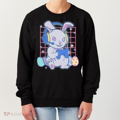 Cute Easter Bunny Rabbit Gamer Women's Sweatshirt