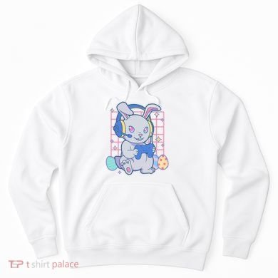 Cute Easter Bunny Rabbit Gamer Hoodie