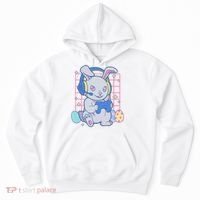 Cute Easter Bunny Rabbit Gamer Hoodie thumb 0