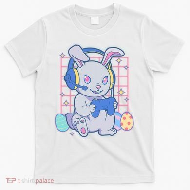 Cute Easter Bunny Rabbit Gamer T-Shirt