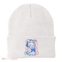 Cute Easter Bunny Rabbit Gamer Beanie thumb 0