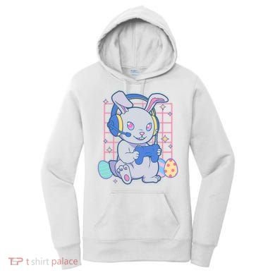 Cute Easter Bunny Rabbit Gamer Women's Hoodie