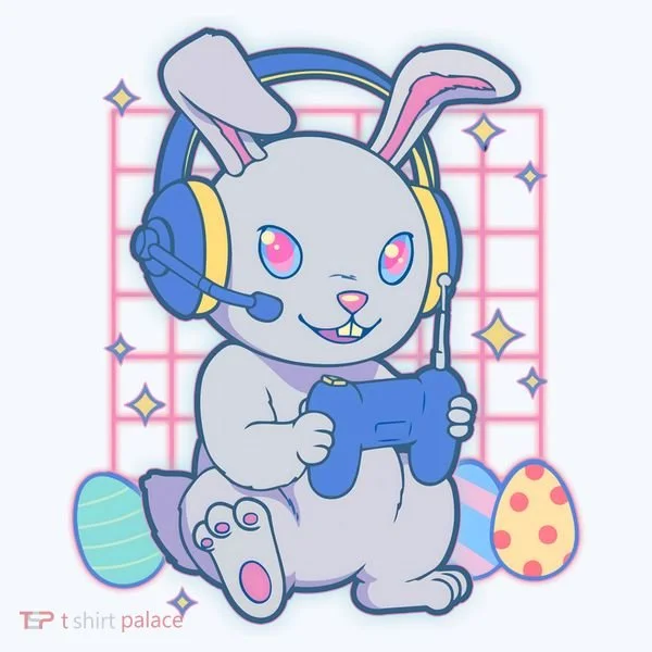 Cute Easter Bunny Rabbit Gamer Tumbler